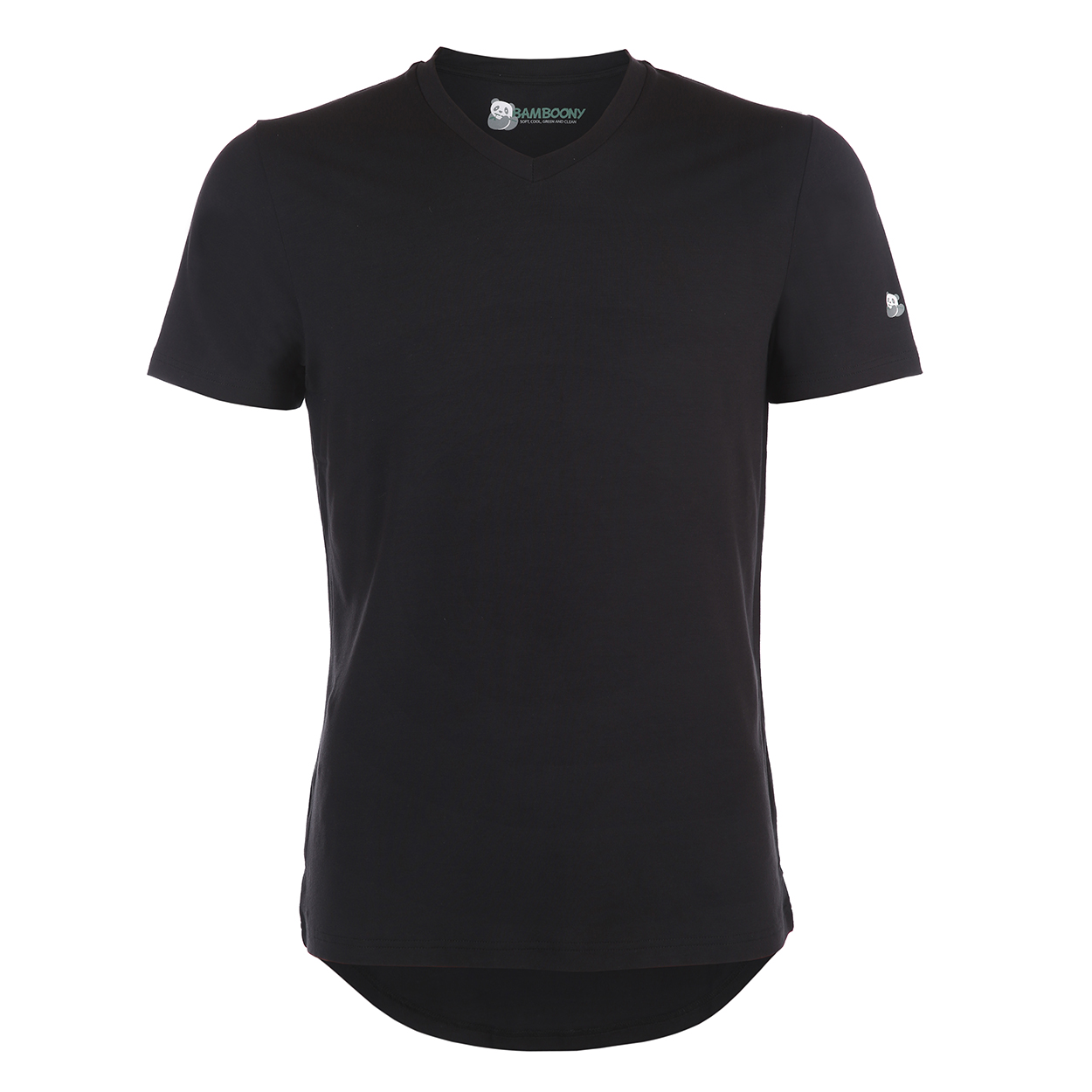 Luxe V-hals Tshirt - zwart