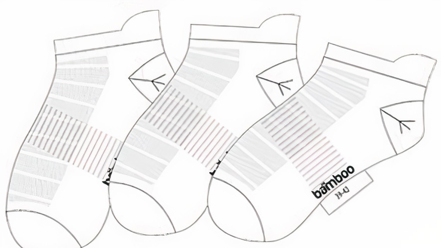Enkelsokken sokken 3 paar - wit