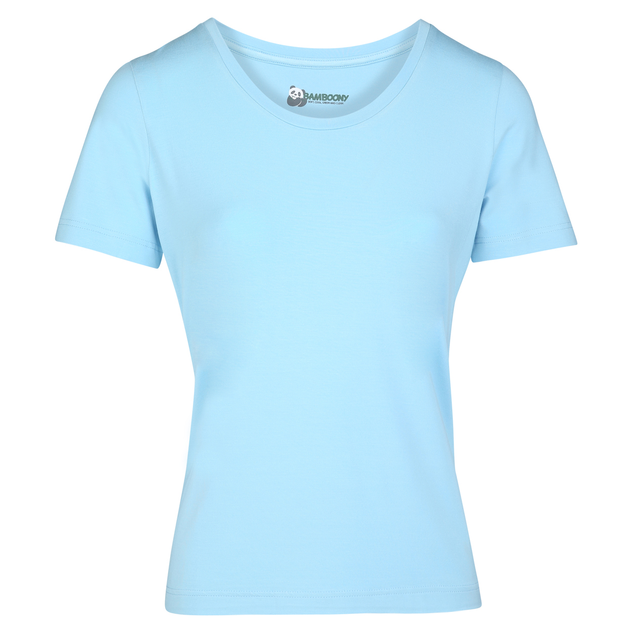 Luxe O-hals Dames Tshirt - sky blue