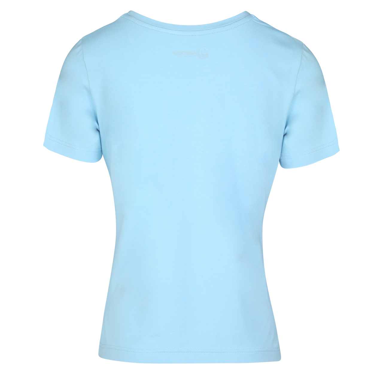Luxe Bamboe O-hals Tshirt - sky blue