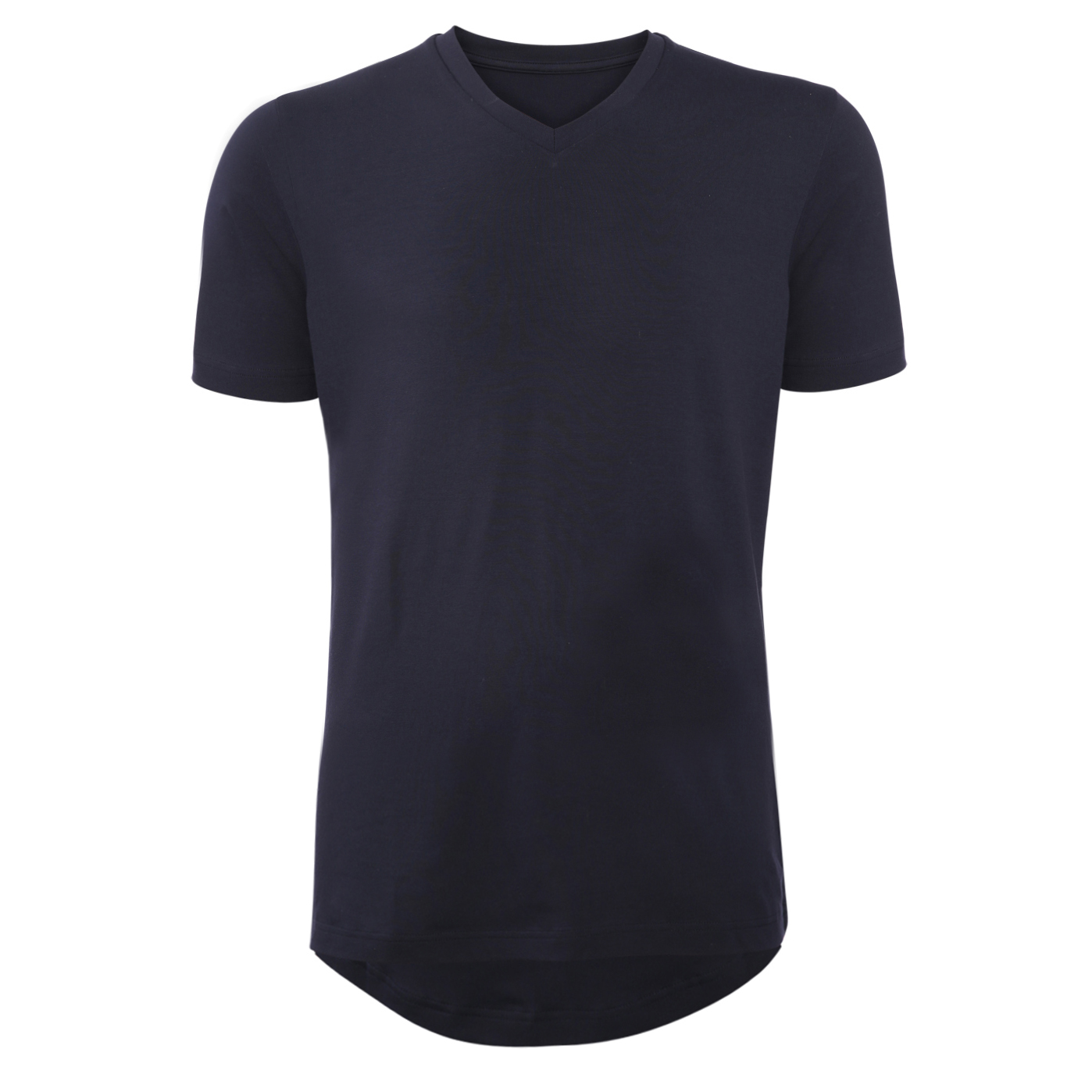 Luxe Bamboe V-hals Tshirt - navy