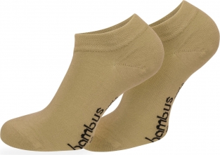 Bamboe Sneaker sokken 3 paar - beige