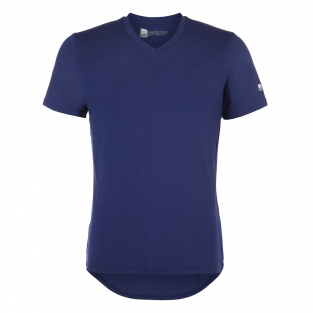 Luxe Bamboe V-hals Tshirt - blauw