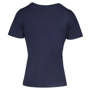 Luxe Bamboe O-hals Tshirt - night blue
